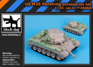 Black Dog T35060 US M -26 Pershing accessories set 1/35
