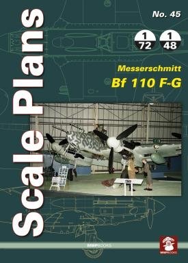 MMP Books 81937 Scale Plans No. 45 Messerschmitt Bf 110 FG EN