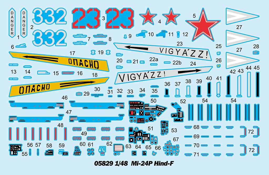 Trumpeter 05829 Mi-24P Hind-F 1/48 – obrázek 5