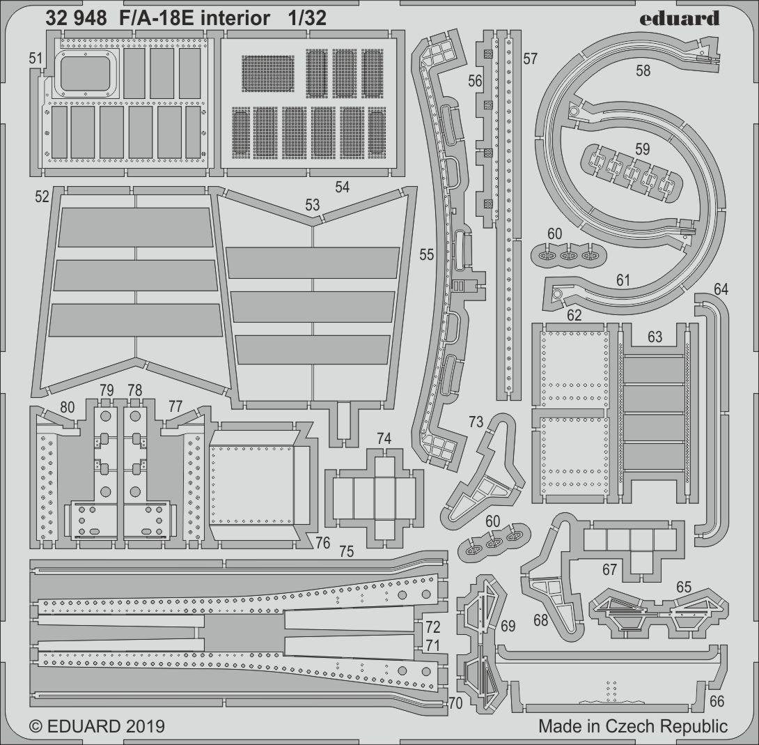 Eduard 32948 F/ A-18E interior 1/32 REVELL – image 2