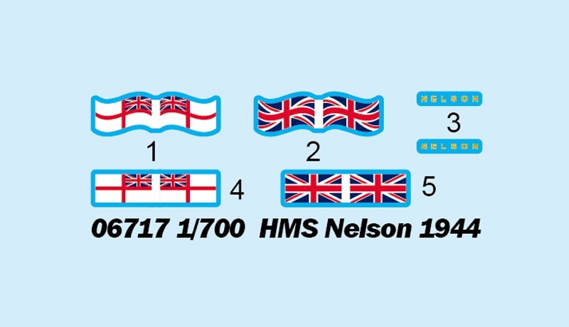 Trumpeter 06717 HMS Nelson 1944 1/700 – image 3