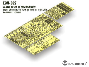 ET Model E35-027 WWII German 2cm FLAK 38 Anti-Aircraft Gun (For TRUMPETER 02309) (1/35)