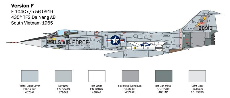 Italeri 2515 F-104 STARFIGHTER A/C 1/32 – Bild 3