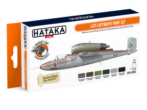 Hataka HTK-CS03 Ensemble de peinture de la Luftwaffe tardive (6x17ml)