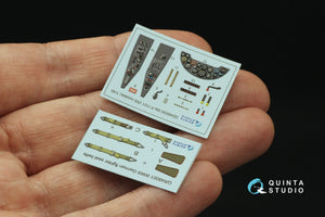 Quinta Studio QD48530 Me P.1101 3D-Printed &amp;amp; coloured Interior on decal paper (RS models) 1/48 – zdjęcie 3