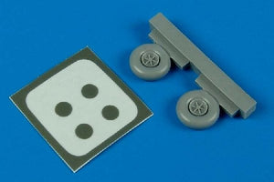 Aires 7212 Morane Saulnier MS406 wheel &amp;amp; max 1/72 HASEGAWA