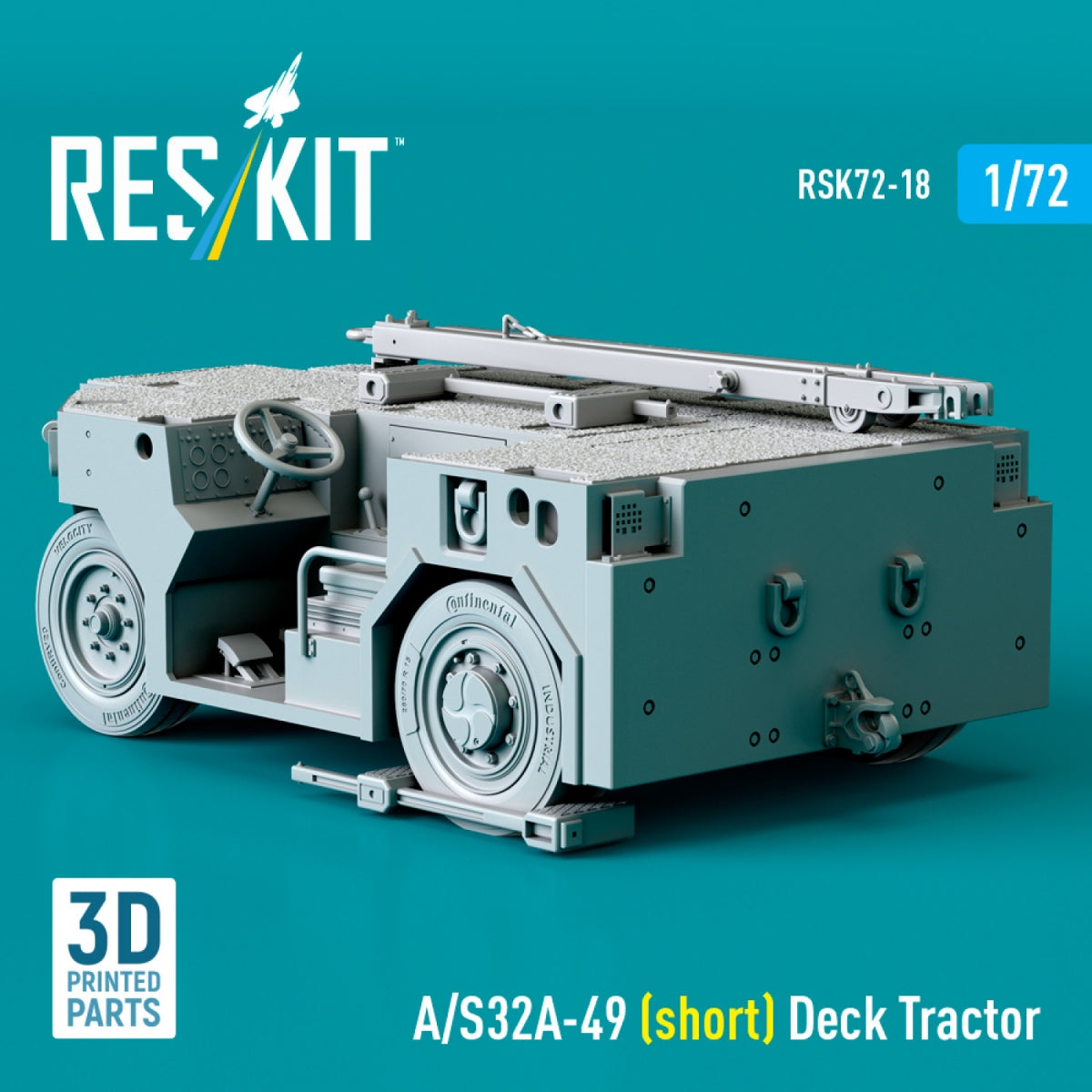 RESKIT RSK72-0018 A/S32A-49 (short) Deck Tractor (3D Printed model kit) 1/72 – zdjęcie 3