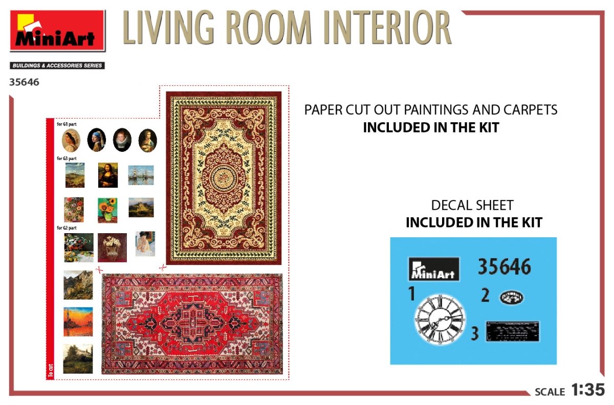 MiniArt 35646 LIVING ROOM INTERIOR 1/35 – Bild 3