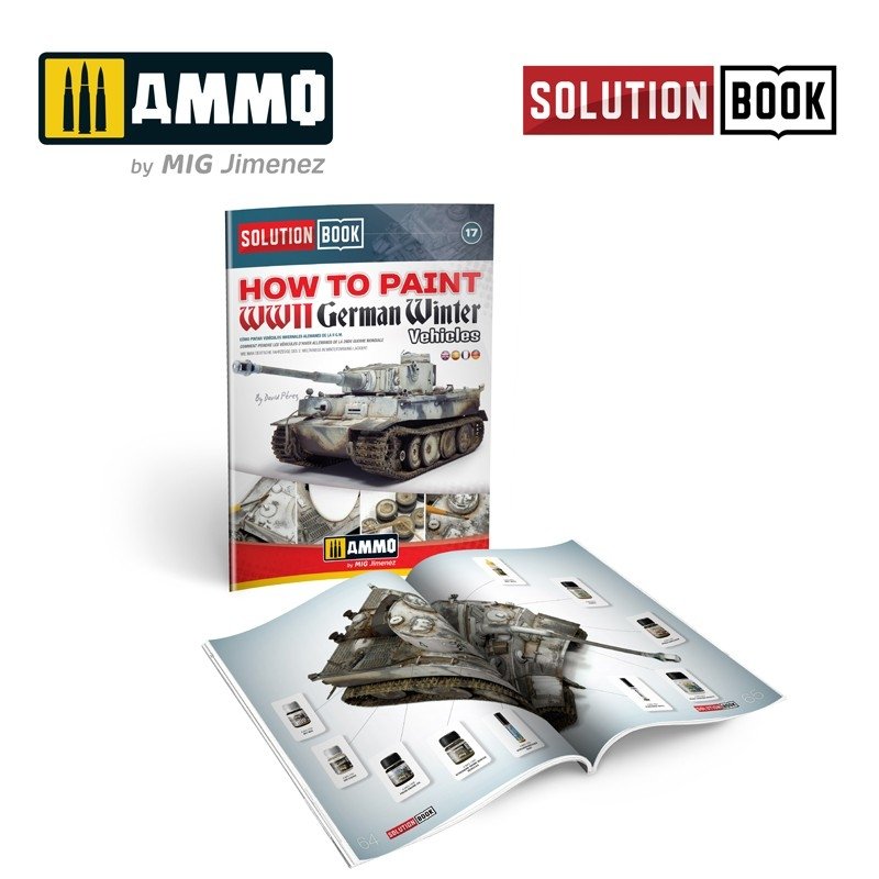 AMMO of Mig Jimenez 6601 How to paint WWII German winter vehicles (Solution book) Multilingual – Bild 2