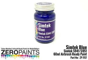 Zero Paints ZP-1157 Simtek F1 Blue Paint 60ml – Bild 2