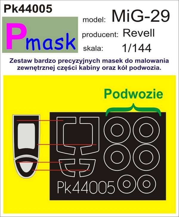 P-Mask PK44005 MIG-29 (REVELL) 1/144