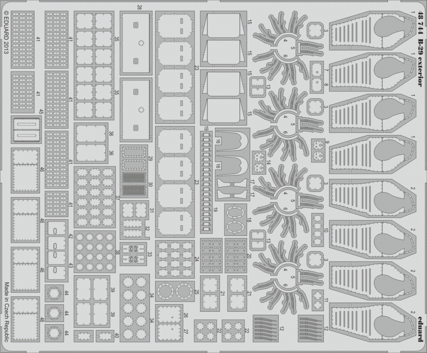 Eduard 48744 B-29 exterior 1/48 Revell