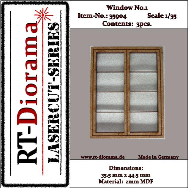 RT-Diorama 35904 Fenêtre n° 1 (3 pièces) 1/35
