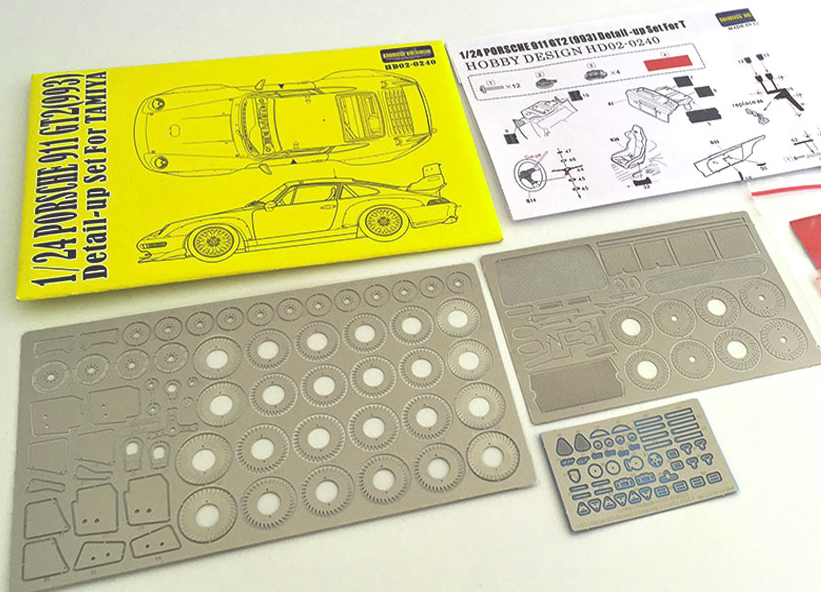 Hobby Design HD02-0240 Photoetch Detail-Up Set for Porsche 911 GT2 (993) Tamiya 1/24 – image 2