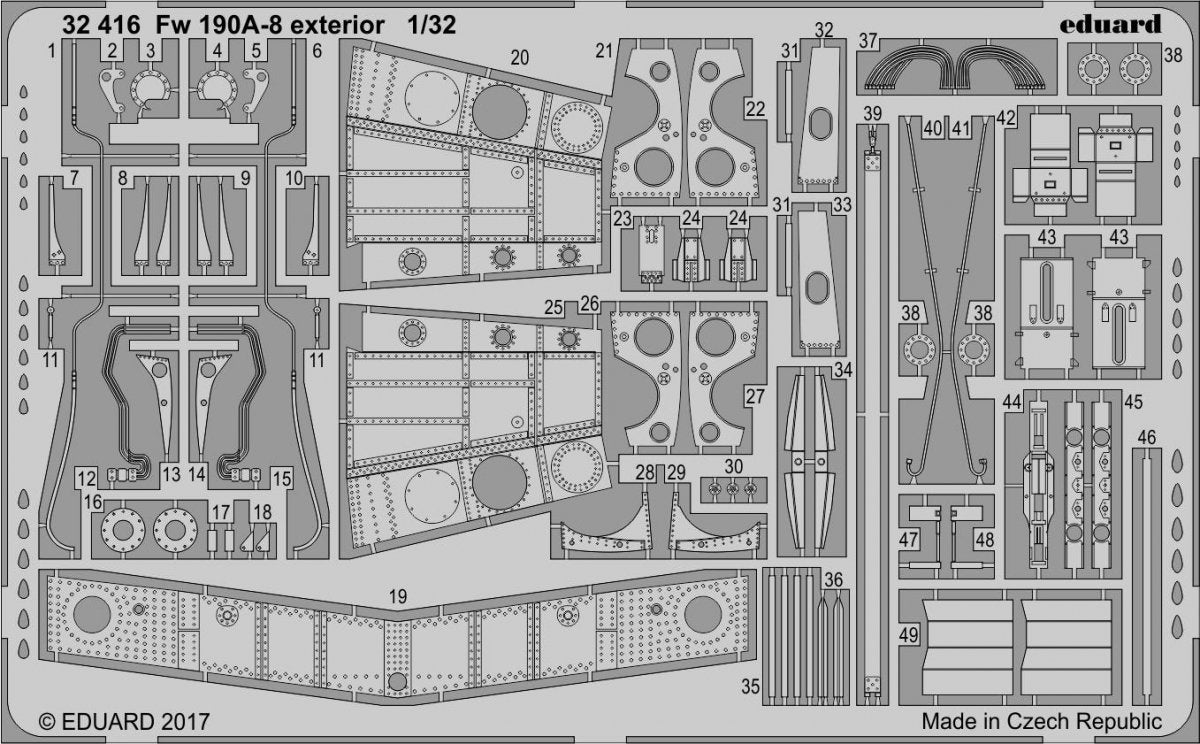 Eduard 32416 Fw 190A-8 exterior REVELL 1/32