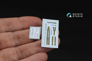 Quinta Studio QR+48102 British Fighter seatbelts (pre-war/early WWII) (with metal buckles) (All kits) 1/48 – image 4