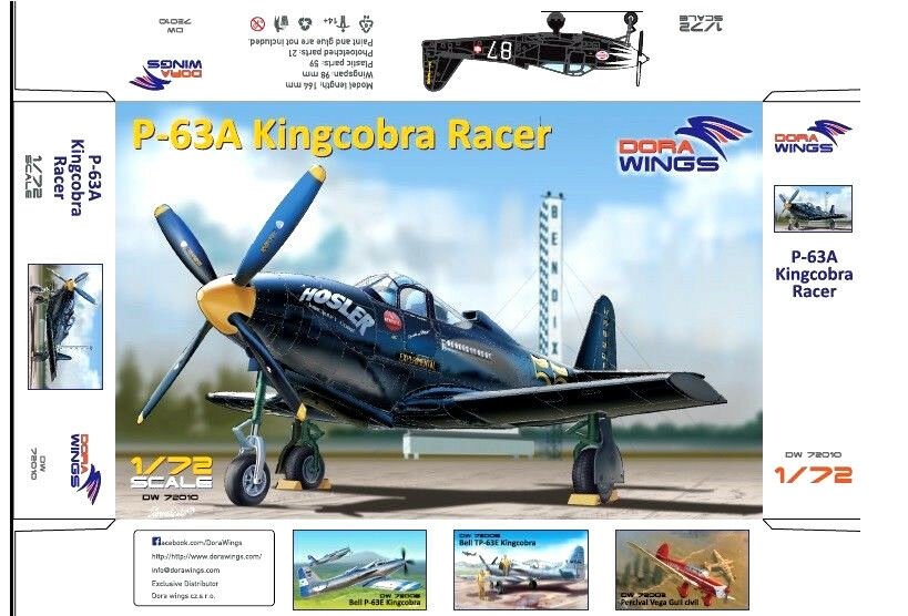 Dora Wings 72010 P-63A Kingcobra Racer 1/72 – obrázek 2