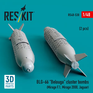RESKIT RS48-0530 BLG-66 &amp;quot;Belouga&amp;quot; cluster bombs (2 pcs) (3D Printed) 1/48 – image 2
