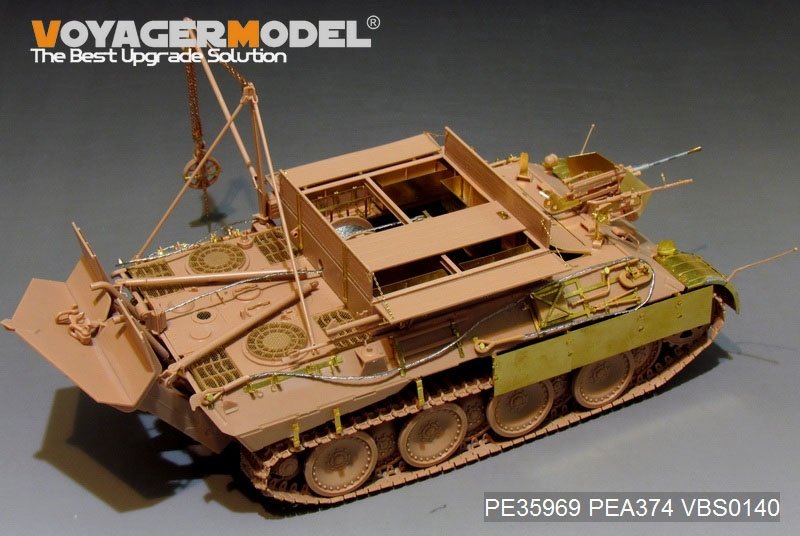 Voyager Model PE35969 WWII German Bergepanther Ausf.A (Early type,Panther A tool holders) Basic For MENG SS-015 1/35 – obrázek 10