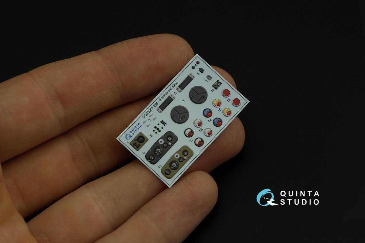 Quinta Studio QD35067 ZiS-5 3D-Printed &amp;amp; colored Interior on decal paper (All kits) 1/35 – image 2