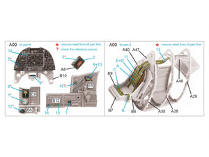 Quinta Studio QD32192 Spitfire Mk.1 (Mid) 3D-Printed &amp;amp; colored Interior on decal paper (Kotare) 1/32 – Bild 2