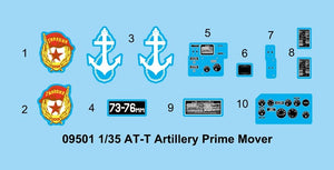 Trumpeter 09501 AT-T Artillery Prime Mover 1/35 – obrázek 4