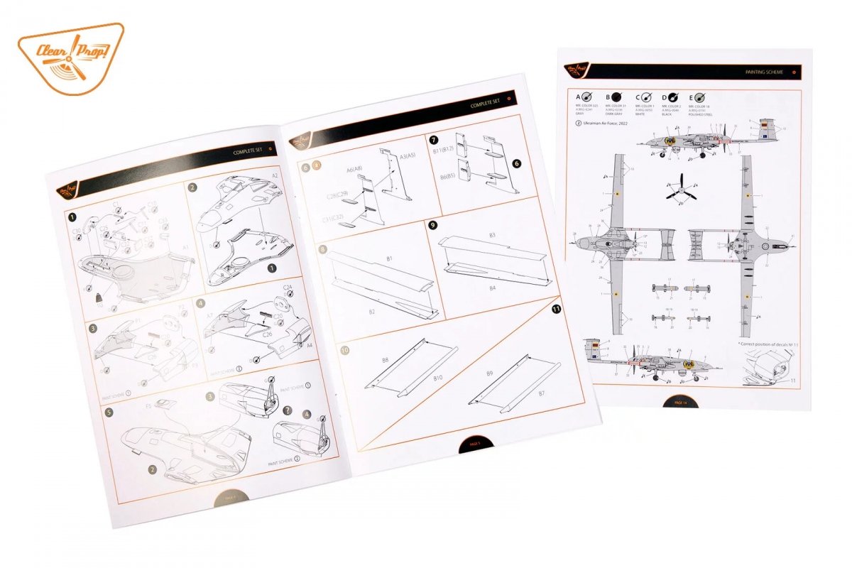 Clear Prop! CP4812 TB.2 UAV in Polish Service STARTER KIT 1/48 – Bild 13