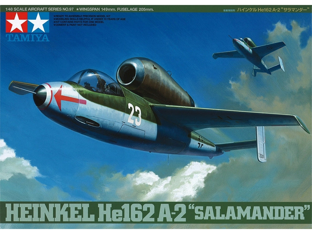 Tamiya 61097 Heinkel He162 A-2 Salamander 1/48 – zdjęcie 2