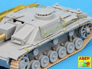 Aber 72A11 Side skirts for Sturmgeschutz III (Early model) 1/72 – obrázek 5