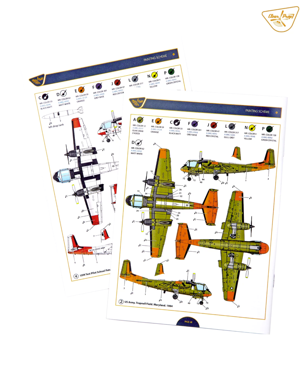 Clear Prop! CP72038 OV-1B Mohawk &amp;quot;Pilot School&amp;quot; ADVANCED KIT 1/72 – Bild 31