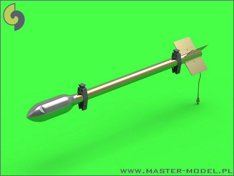 Master AM-24-011 British 3in Rocket RP-3 with 60LB SAP heads (8pcs) 1/24 – image 2
