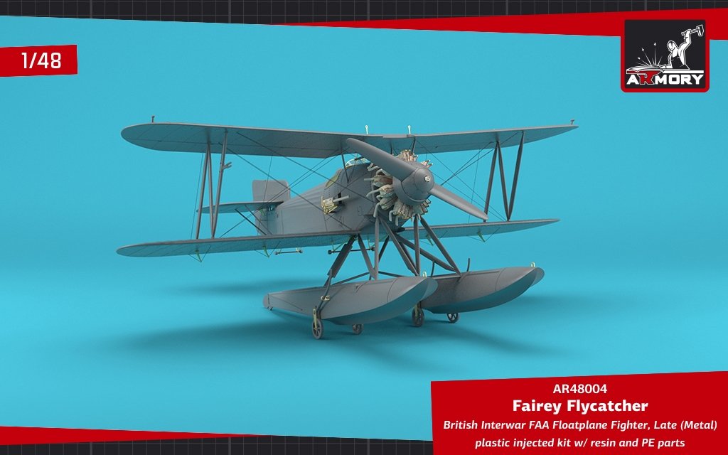 Armory Models 48004 Fairey Flycatcher British Interwar FAA Floatplane Fighter, Late (Metal) 1/48 – immagine 14