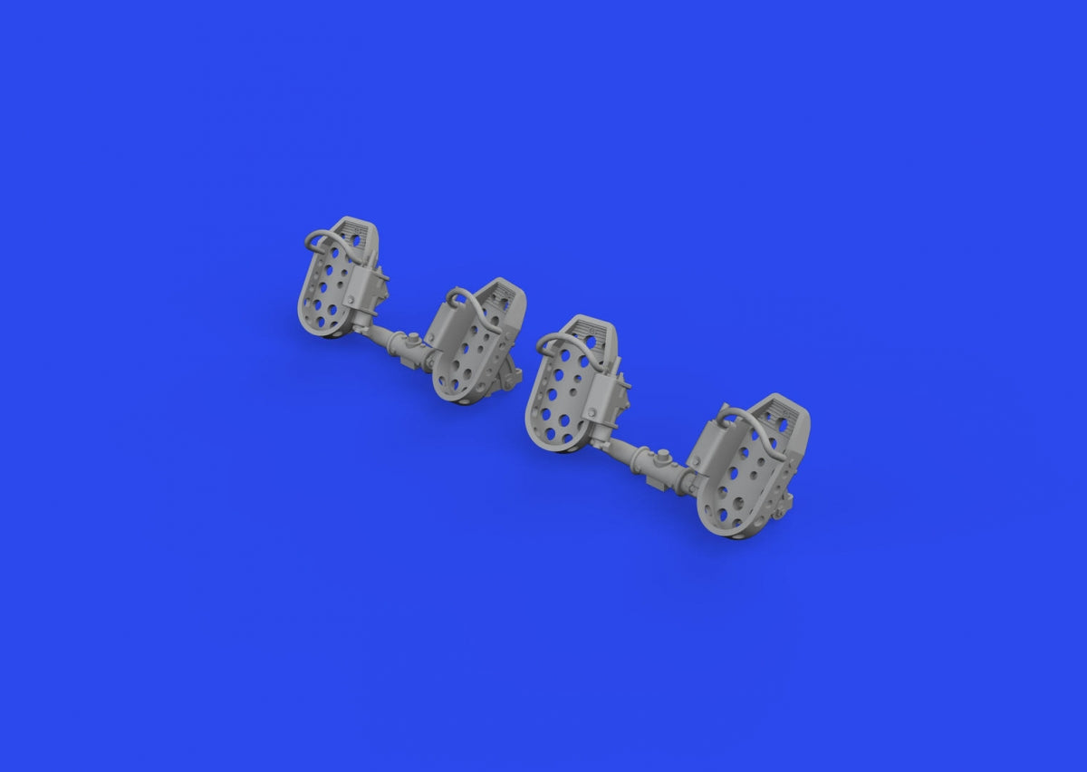 Eduard 648874 Bf 109E rudder pedals late PRINT 1/48 – Bild 4