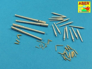 Aber 200L-07 Armament for Japanese pre-dreadnought Mikasa 305mm x 4, 152mm x 14, 76mm x 20, 37mm x 12 1/200