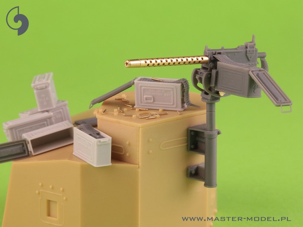 Master GM-35-087 Browning M1919 A4 .30 cal (7.62mm) - with M20 gun mount (used e.g. on M3 Stuart) or with D7431 cradle (e.g. M3 Scout Car) 1/35 – immagine 4