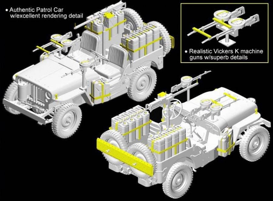 Dragon 6745 SAS 1/4-Ton 4x4 Patrol Car 1/35 – image 2