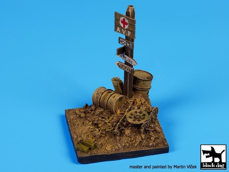 Black Dog D35042 Road signs base 1/35 – imagen 3