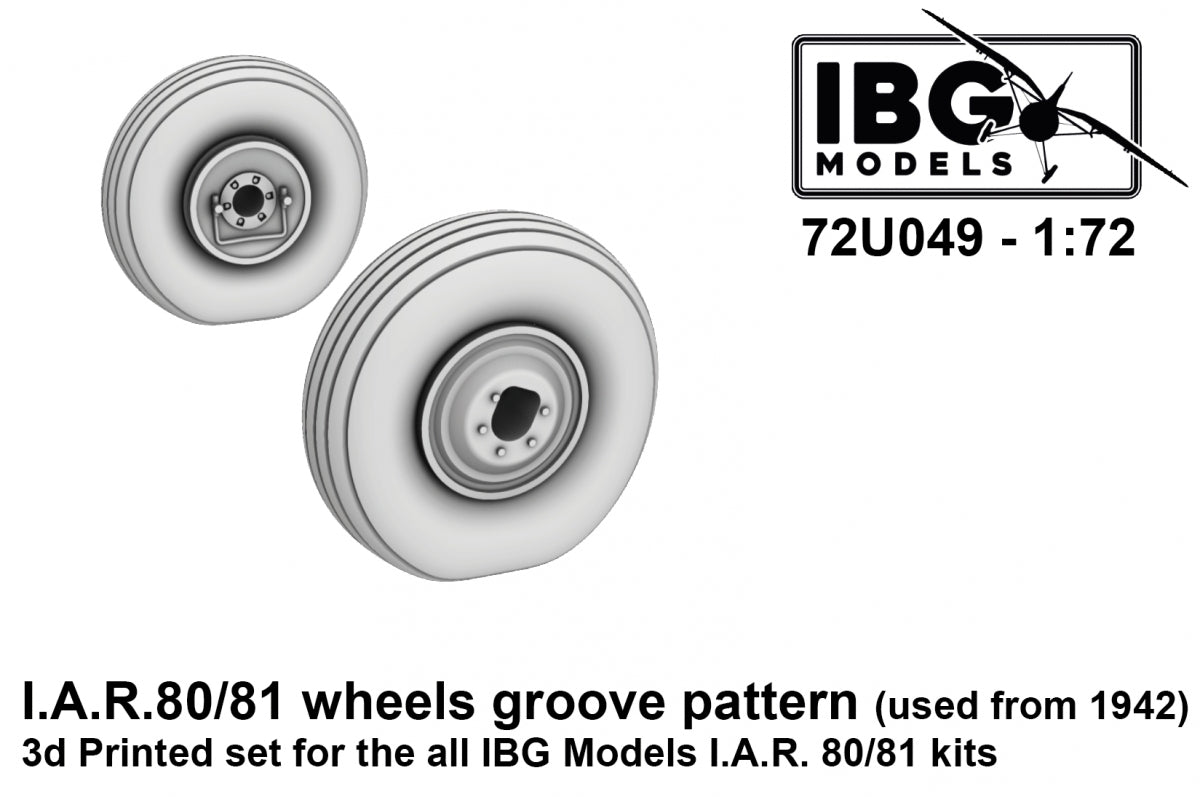 IBG 72U049 IAR 80/81 Wheels Groove Pattern (used from 1942) 1/72