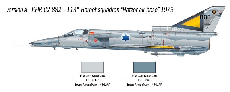 Italeri 1408 Kfir C.2 1/72 – zdjęcie 4
