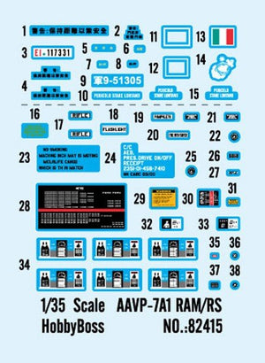 Hobby Boss 82415 AAVP-7A1 RAM/RS 1/35 – immagine 4