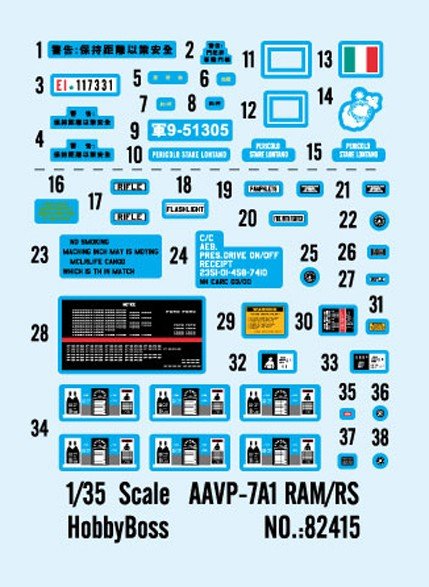 Hobby Boss 82415 AAVP-7A1 RAM/RS 1/35 – immagine 4