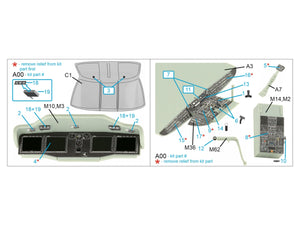 Quinta Studio QDS-35109 MH-60S 3D-Printed &amp;amp; colored Interior on decal paper (Academy) (small version) 1/35 – Bild 2
