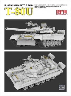 Rye Field Model 5105 Russian Main Battle Tank T-80U 1/35 – obrázek 5