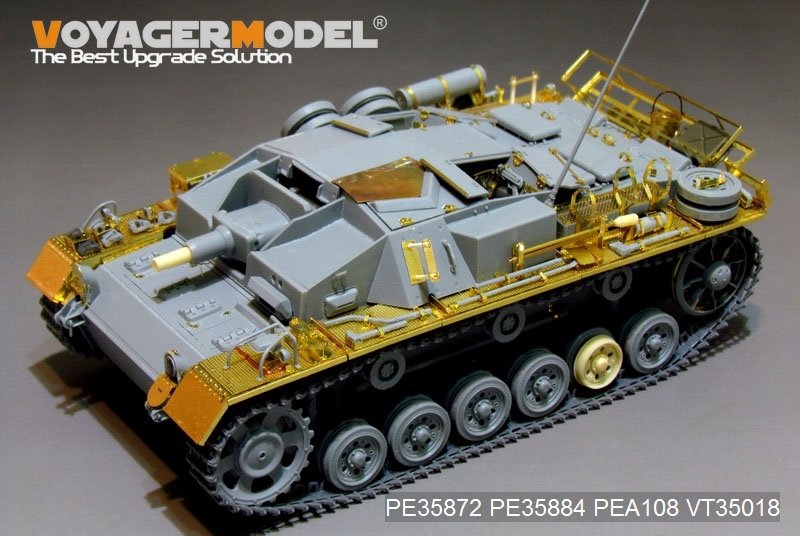 Voyager Model PE35872 WWII German StuG.III Ausf.C/D Africa troop Basic for DRAGON 1/35 – image 8