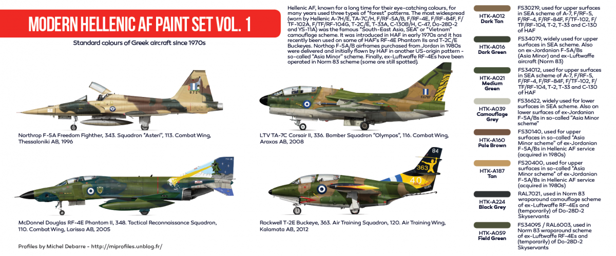 Hataka HTK-AS68 Modern Hellenic AF paint set vol. 1 (8x17ml) – image 3