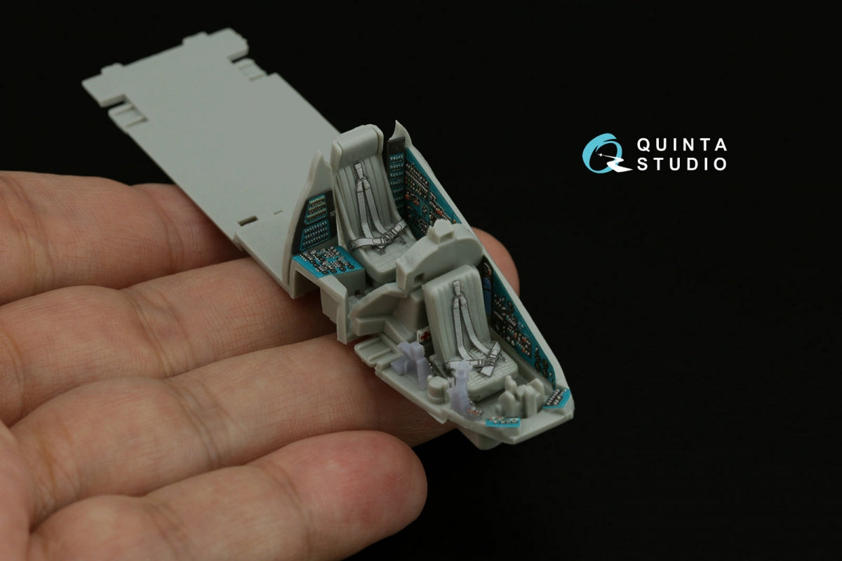 Quinta Studio QD+72184 Mi-24V 3D-Printed &amp;amp; colored Interior on decal paper (Hobby Boss/ARK Models) (with 3D-printed resin parts) 1/72 – immagine 8