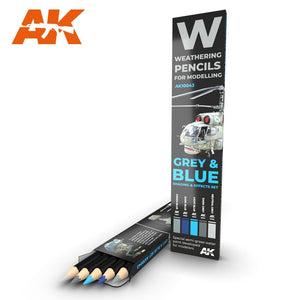 AK Interactive AK10043 GRAY &amp;amp; BLUE: SHADING &amp;amp; EFFECTS SET