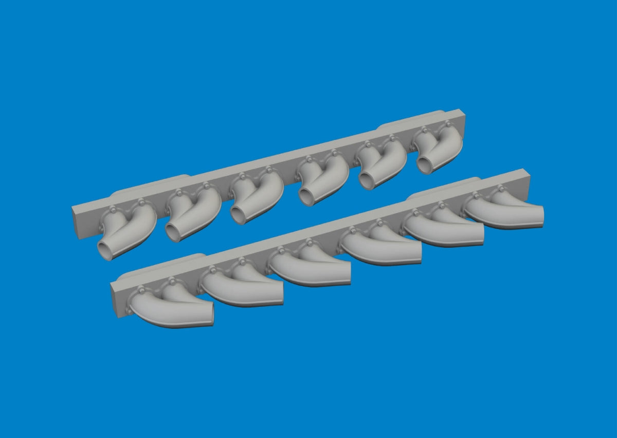 Eduard 6481050 P-39 exhaust stacks rounded PRINT ARMA HOBBY 1/48 – image 2