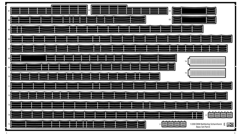 MK1 Design MD-20025 DKM Battleship SCHARNHORST VALUE PACK for Trumpeter 1/200 – Bild 7
