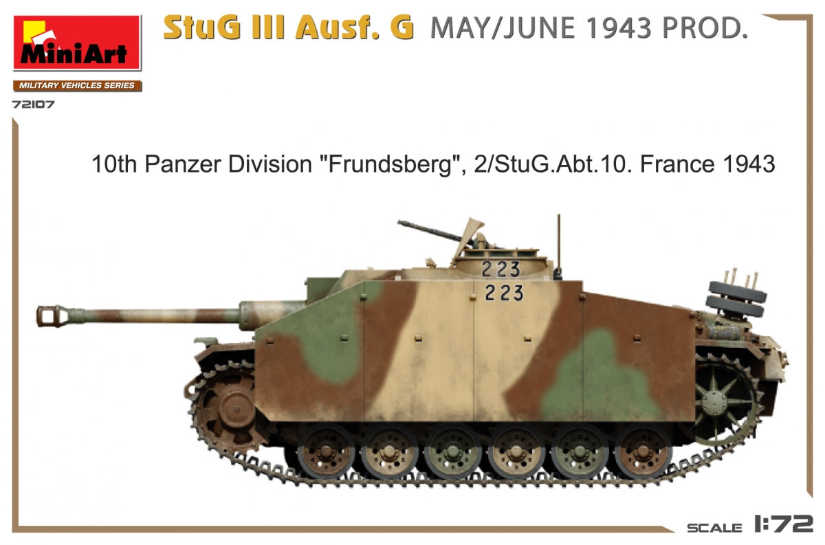 MiniArt 72107 StuG III Ausf. G MAY/JUNE 1943 PRODUCTION 1/72 – Bild 4